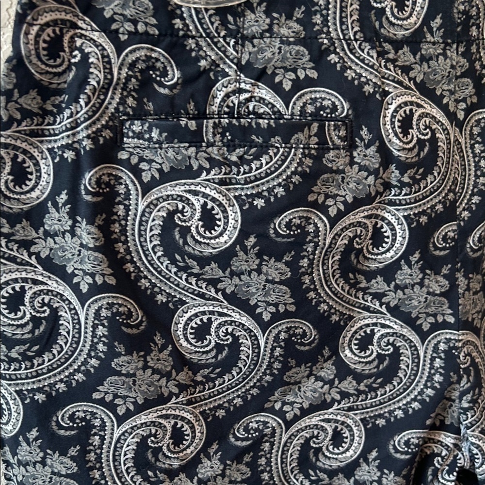 J. Crew Navy Paisley Women's Shorts - Picture 7 of 11